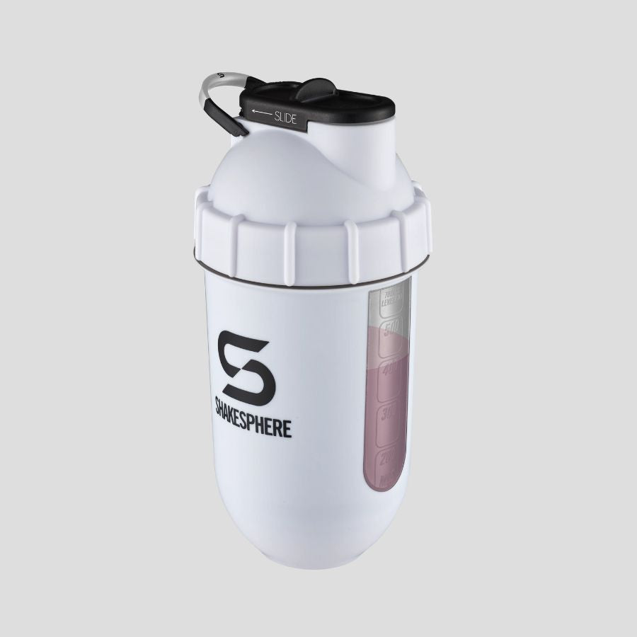 ShakeSphere Tumbler View 700ml - Matte White with Black Window