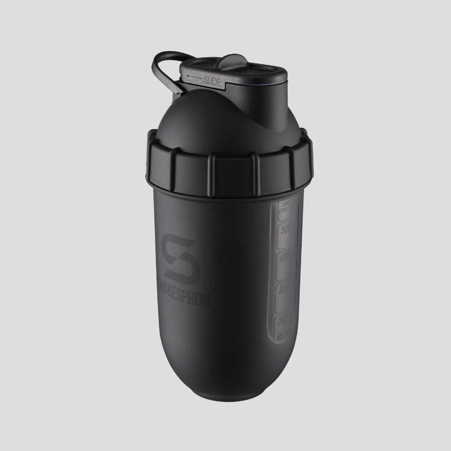 ShakeSphere Tumbler View 700ml - Matte Black With Black Window